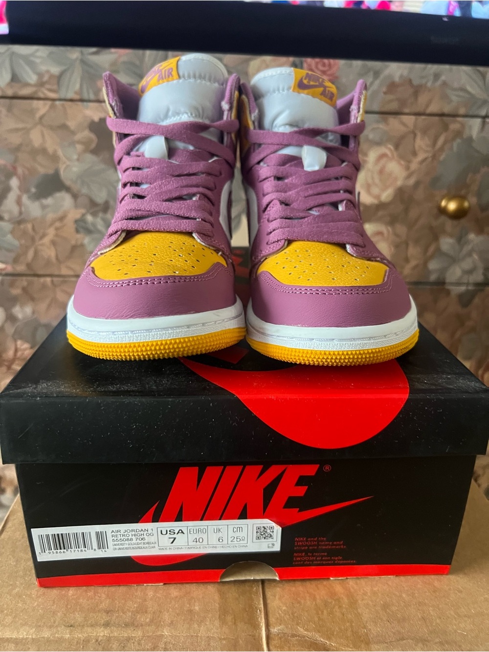 Nike Air Jordan 1 “Lakers” High-Top Sneakers